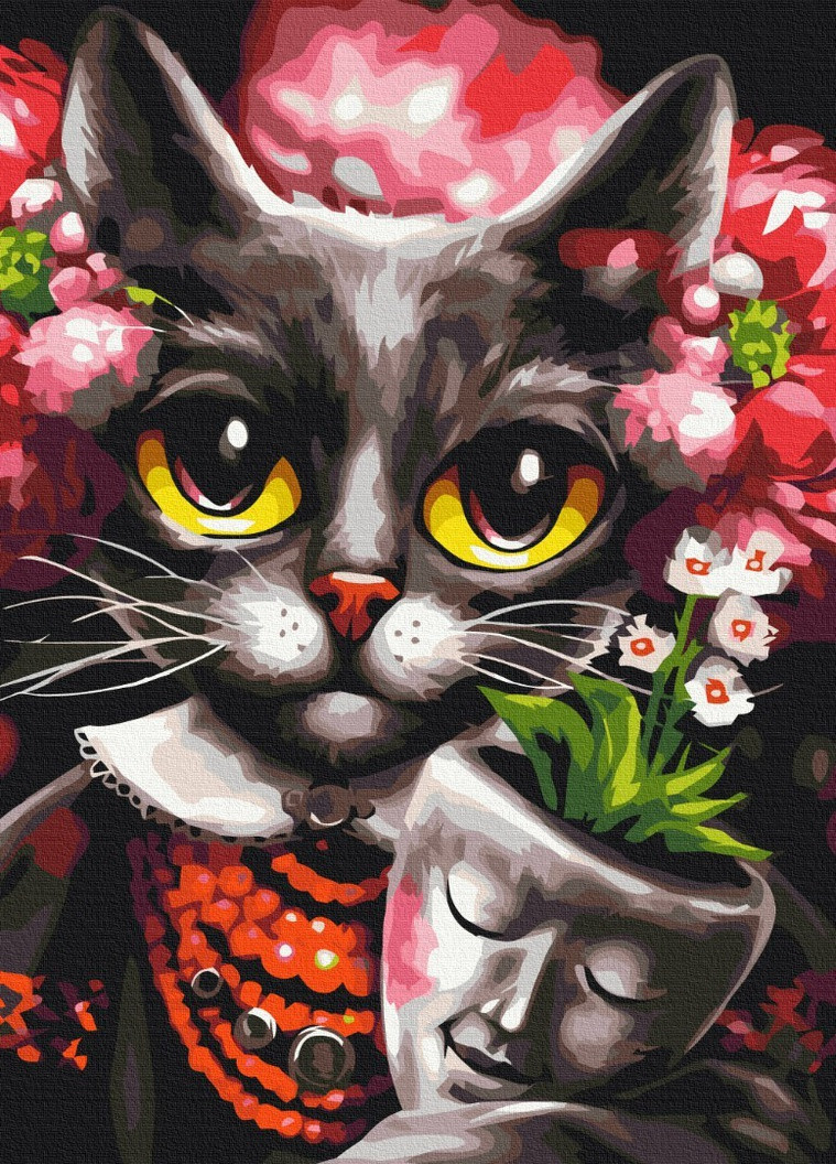 Картина по номерам Кошка Дзен ©Марианна Пащук 40x50 см Brushme (257750519)