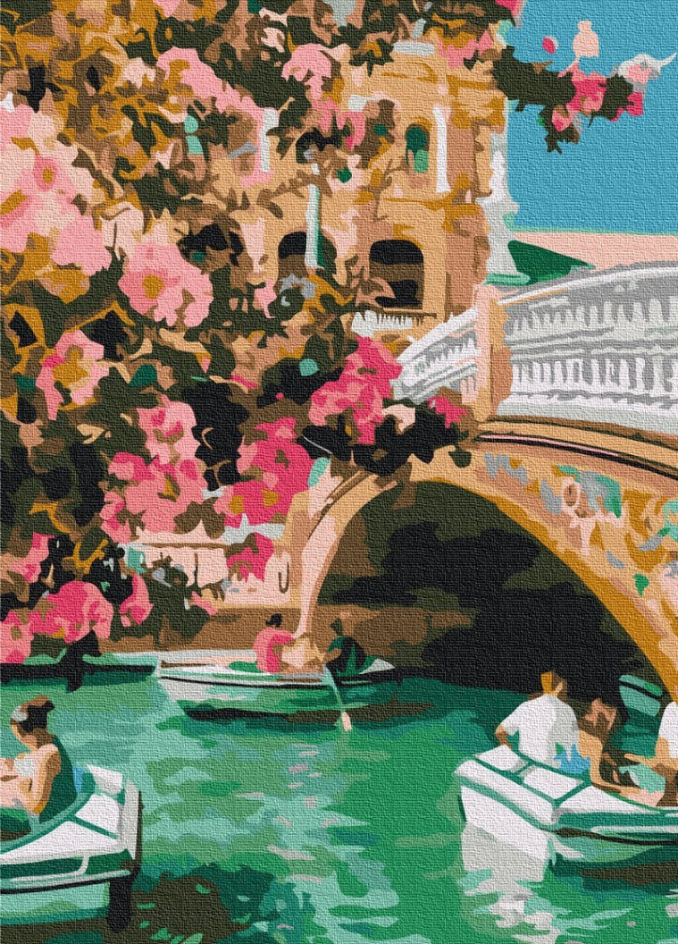 Картина за номерами Весняна Венеція 30x40 см Brushme (257750749)