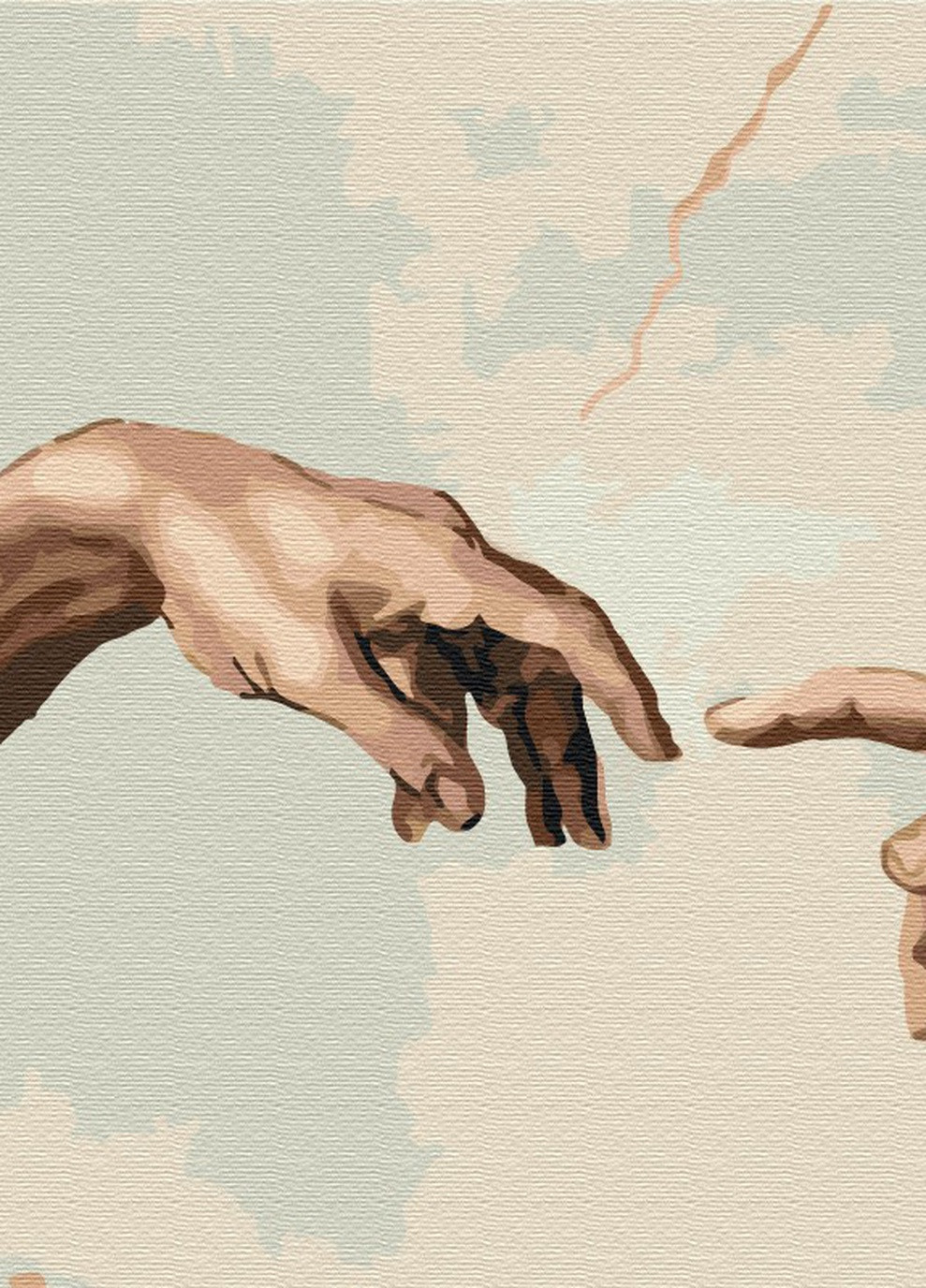 Картина по номерам Создание Адама 40x50 см Brushme (257750813)