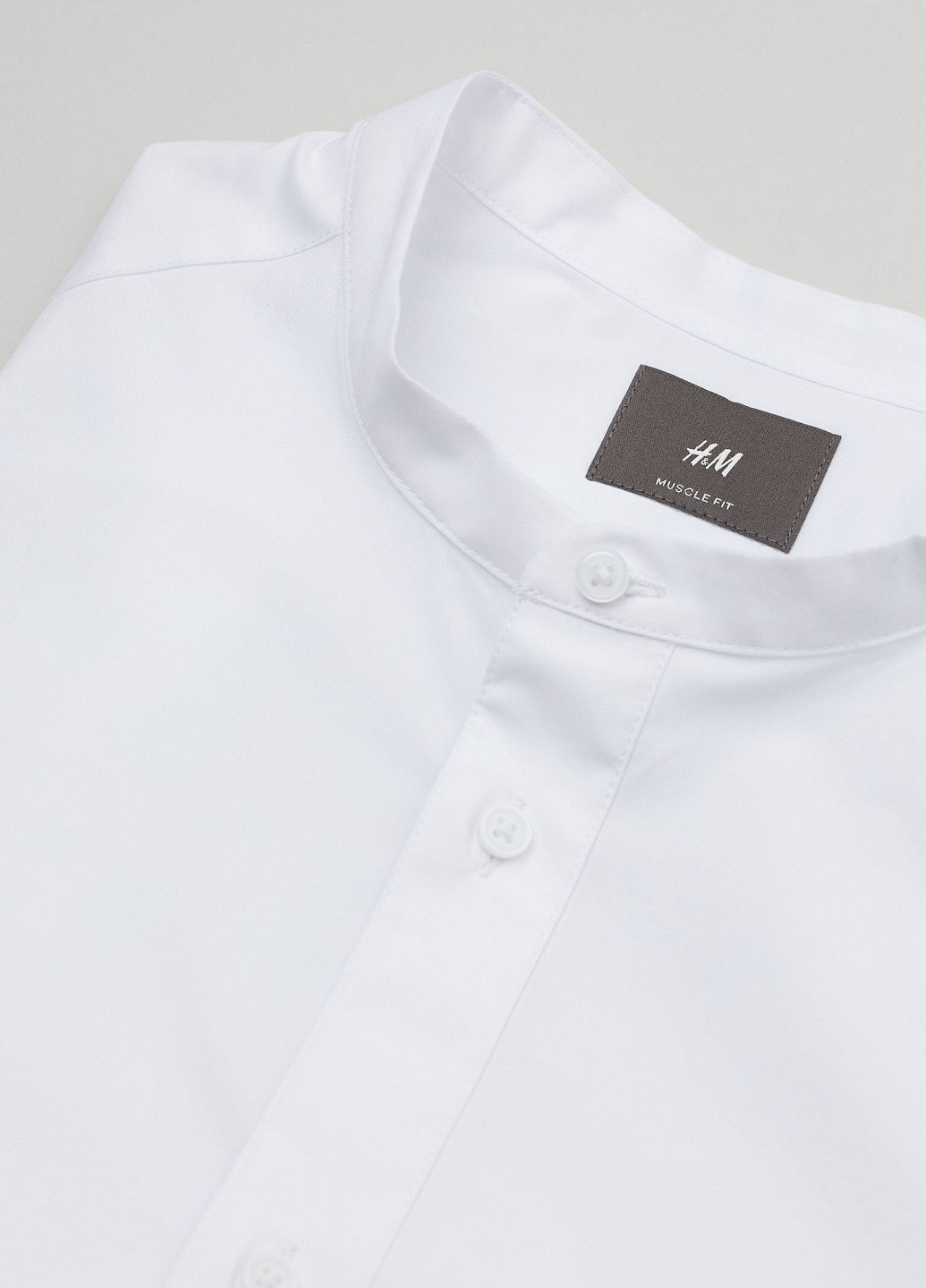 Белая классическая рубашка H&M