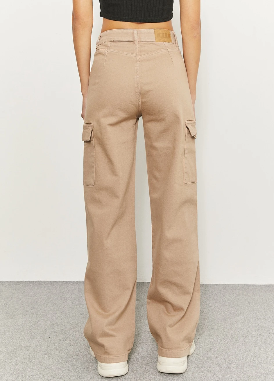 Брюки Tally Weijl Basic Trousers - WOMEN WOVEN COTTON PANT (257786792)