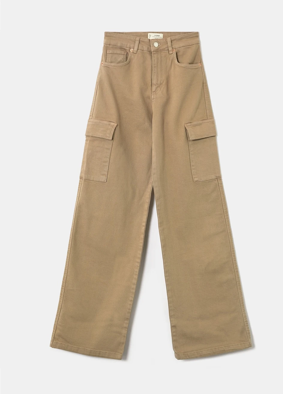 Брюки Tally Weijl Basic Trousers - WOMEN WOVEN COTTON PANT (257786792)