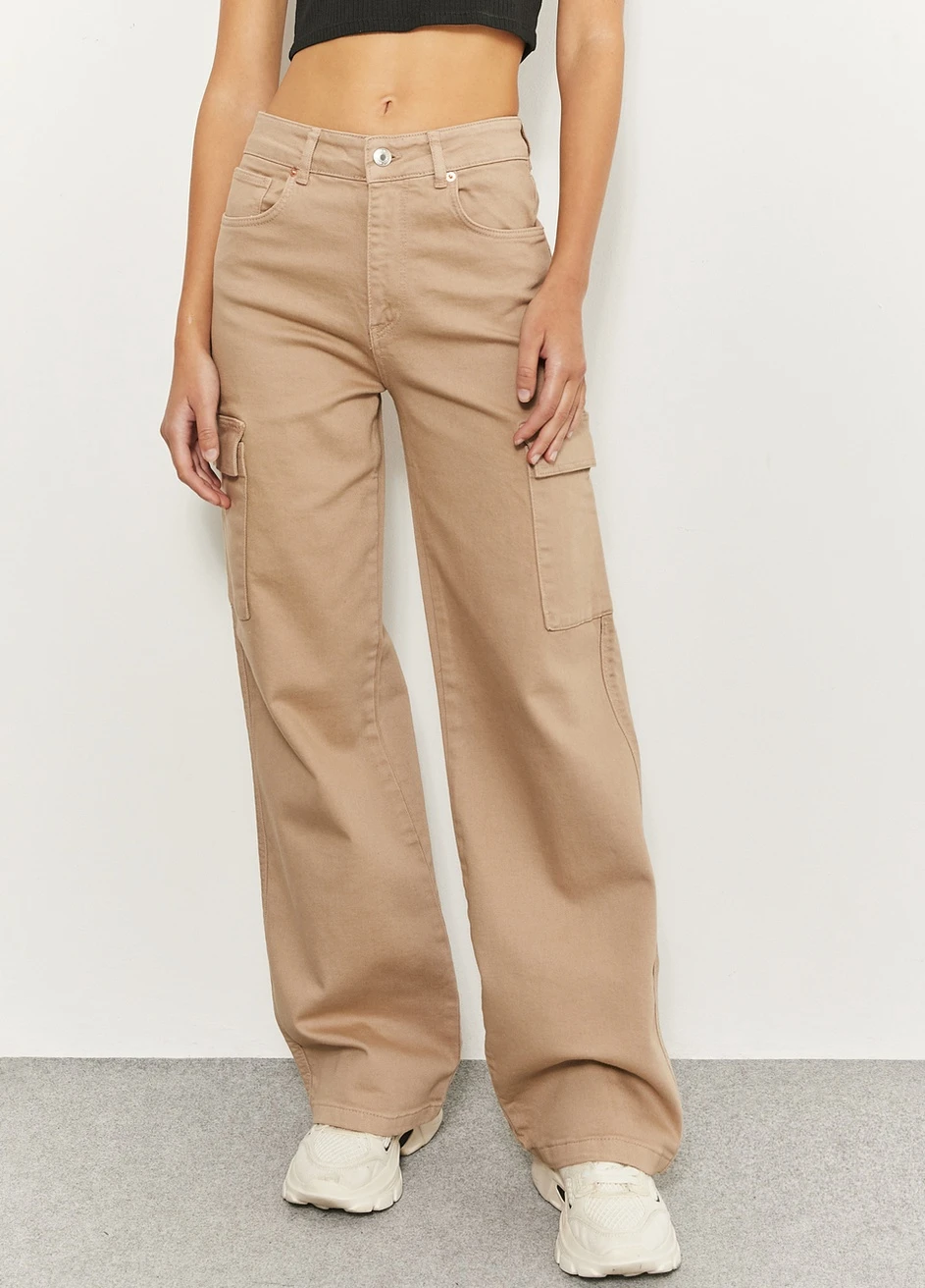 Брюки Tally Weijl Basic Trousers - WOMEN WOVEN COTTON PANT (257786792)