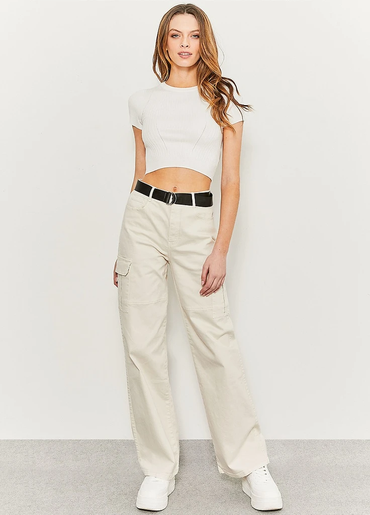Брюки Tally Weijl Basic Trousers - WOMEN WOVEN COTTON PANT (257786815)