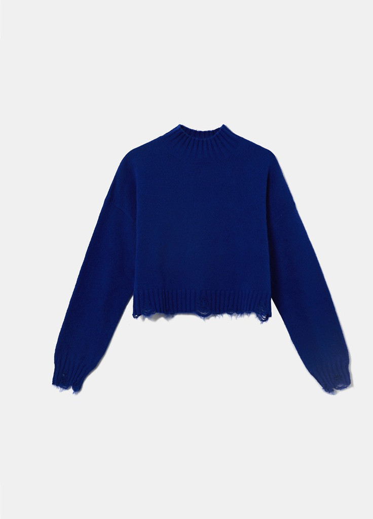 Блакитний демісезонний джемпер Tally Weijl Fashion Pullovers - WOMEN KNITTED PULLOVER