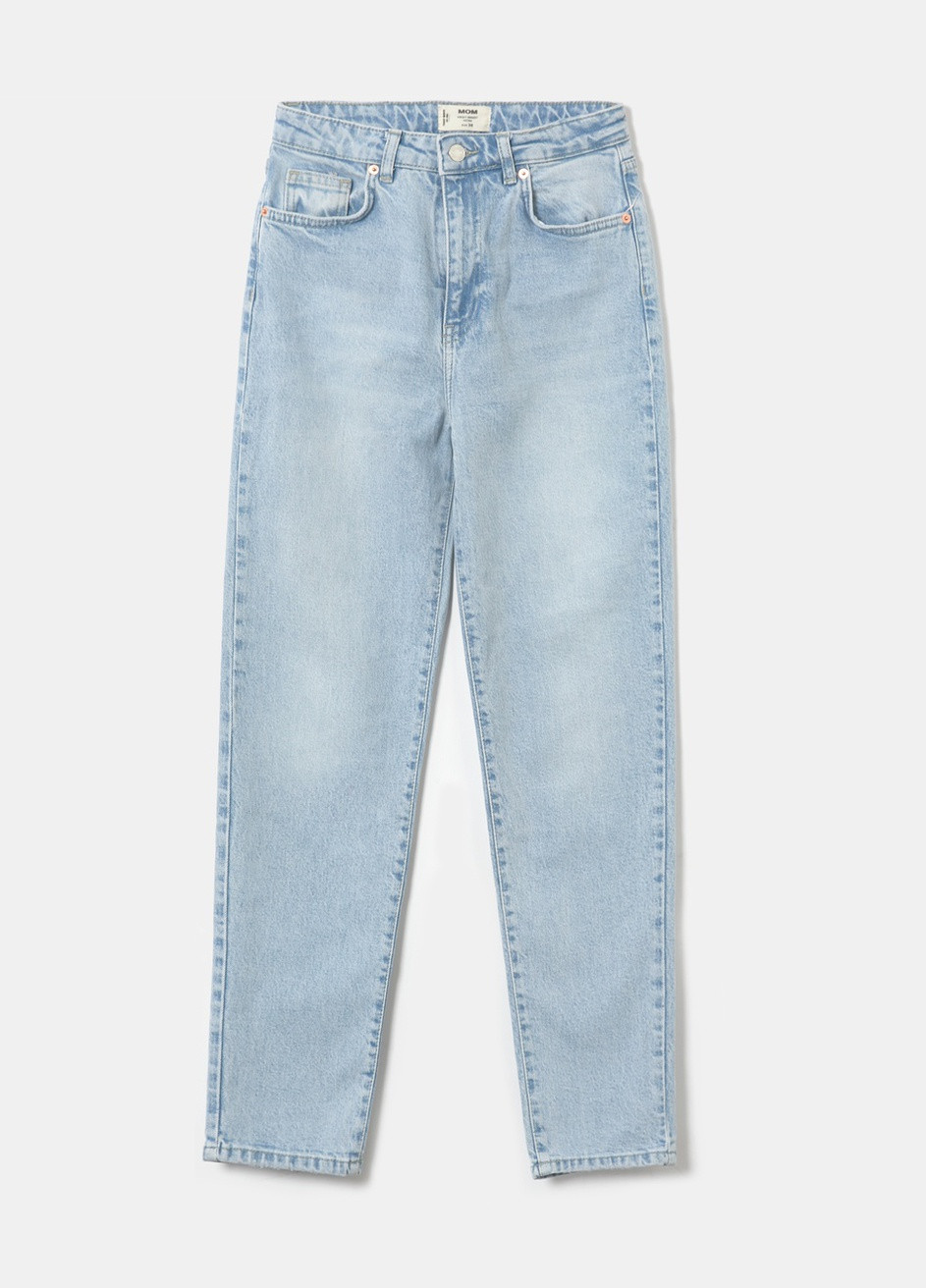 Светло-голубые демисезонные джинсы Skinny Jeans - WOMEN WOVEN DENIM PANT Tally Weijl