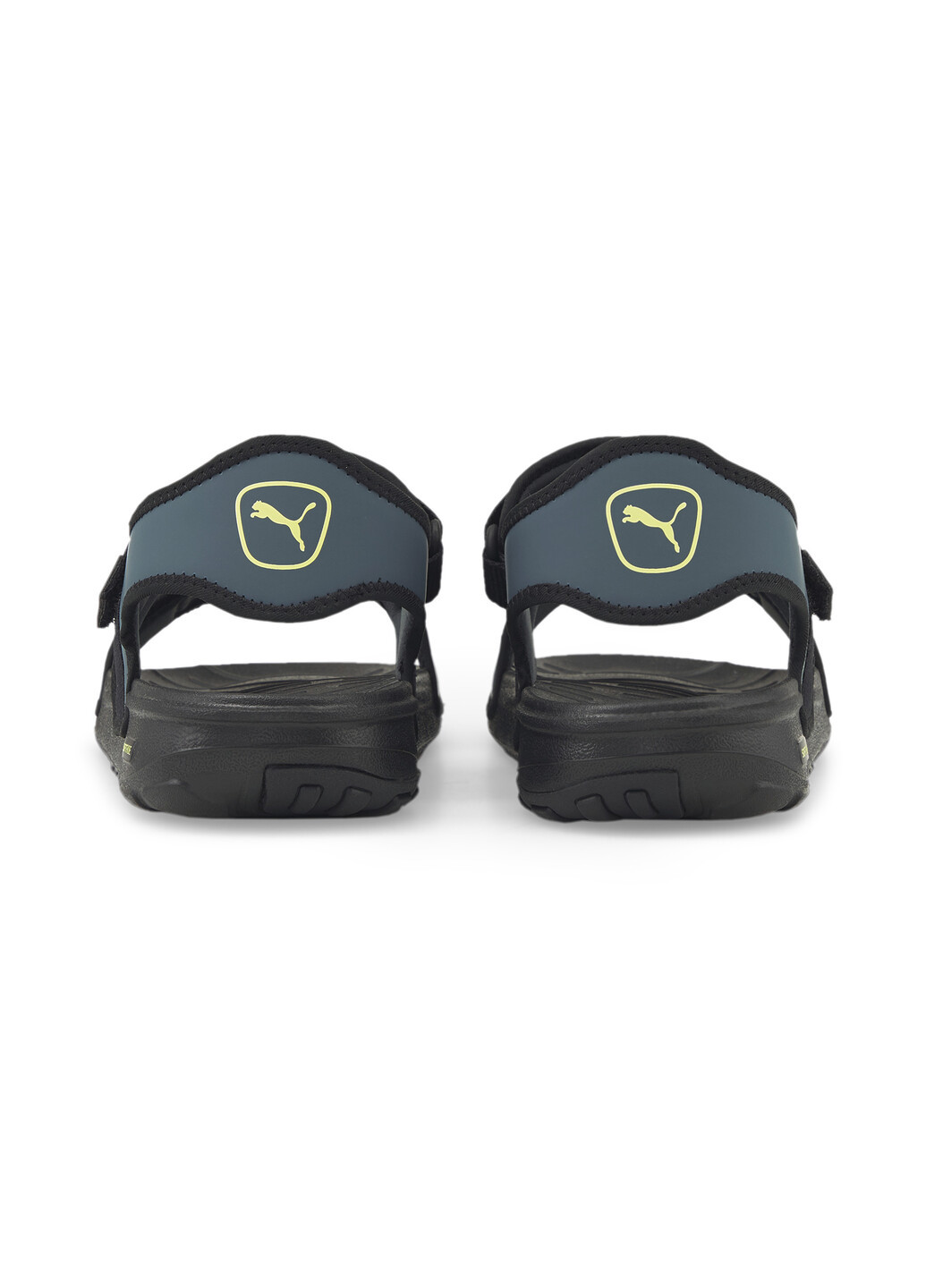 Сандалии SOFTRIDE Sandals Puma однотонные чёрные спортивные