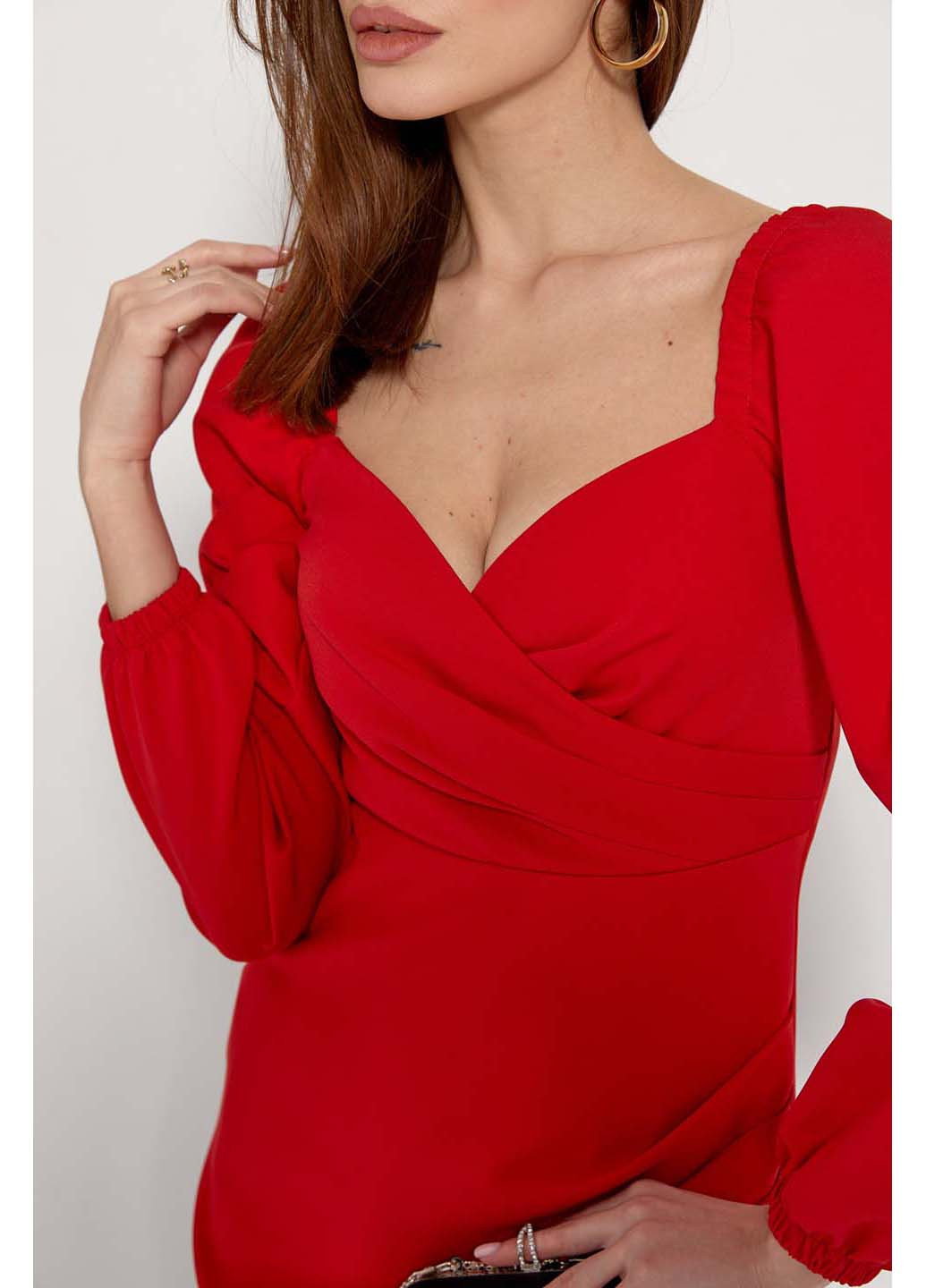 Червона повсякденний сукня SL-Fashion