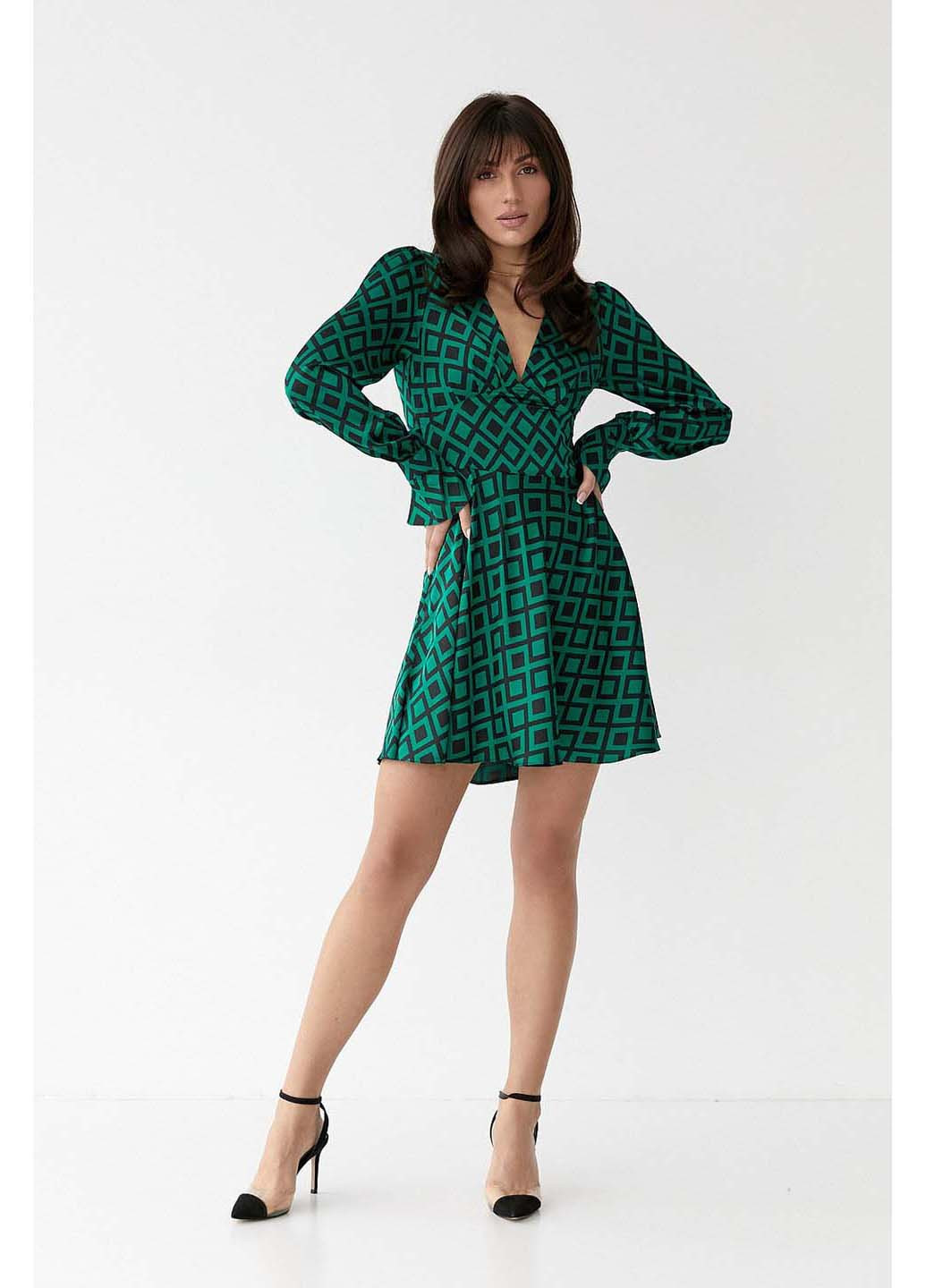 Зеленое повседневный платье SL-Fashion