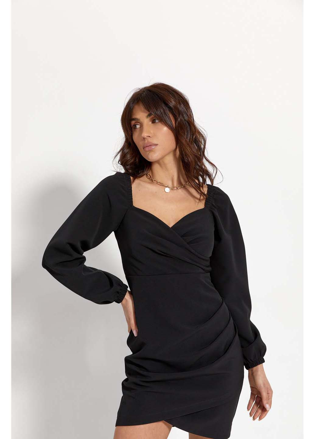 Чорна повсякденний сукня SL-Fashion