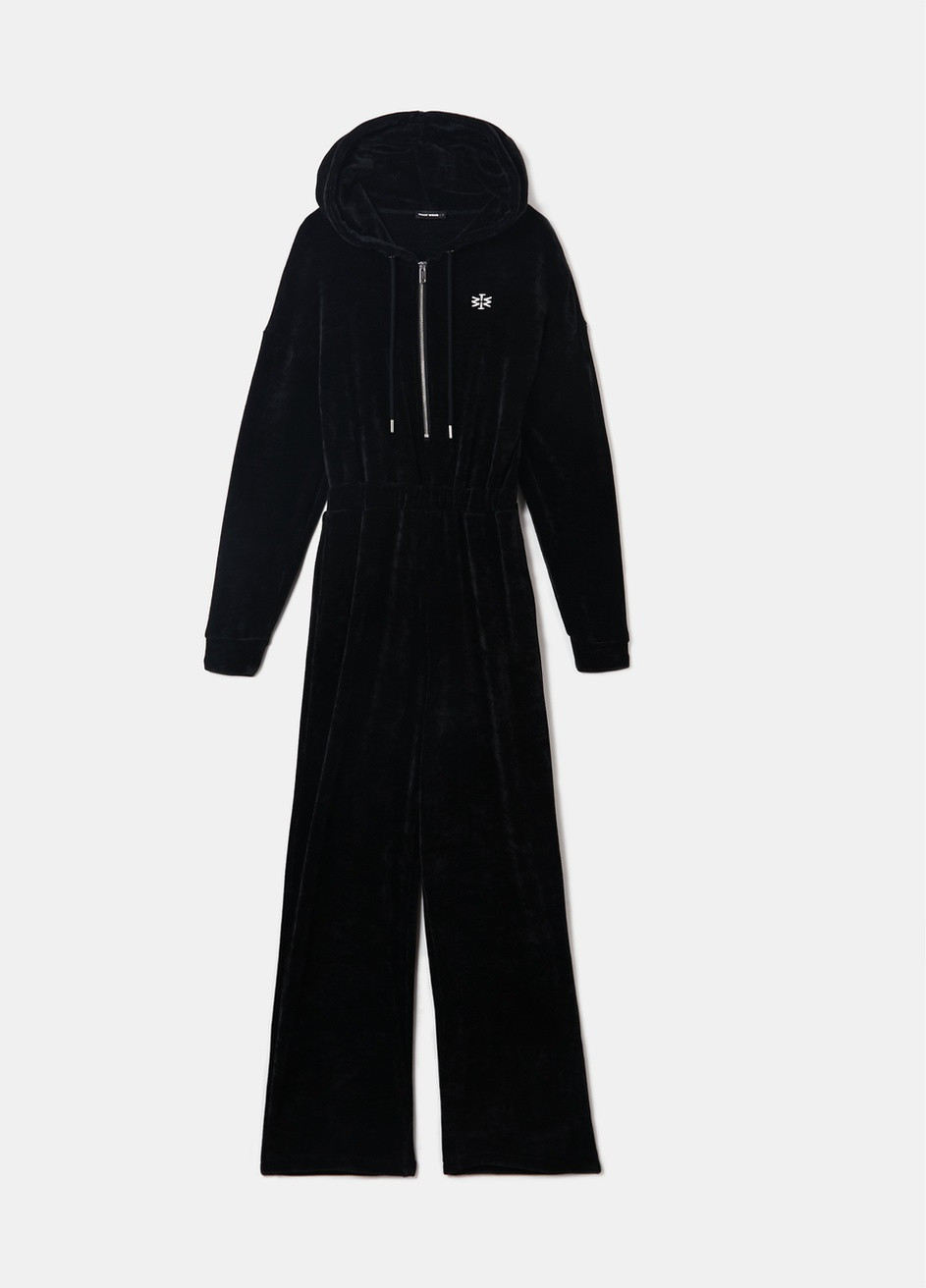 Комбинезон Tally Weijl Fashion Dresses - KNIT JUMPSUIT однотонный чёрный кэжуал
