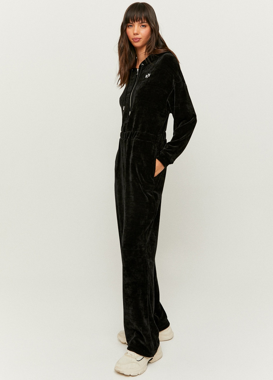 Комбінезон Tally Weijl Fashion Dresses - KNIT JUMPSUIT однотонний чорний кежуал