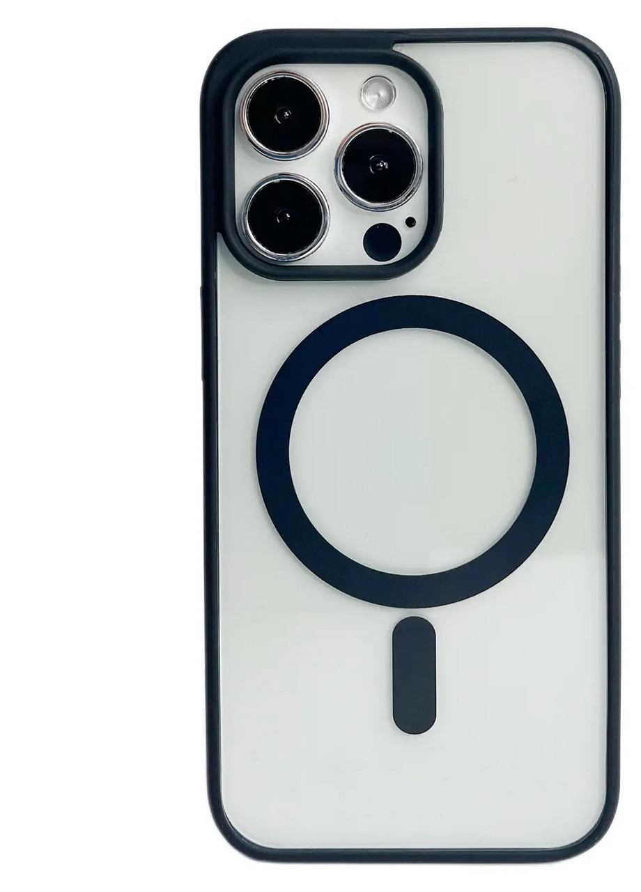 Силіконовий чохол Clear Case with MagSafe для iPhone 14 Pro Max Бордовий No Brand - (257825334)