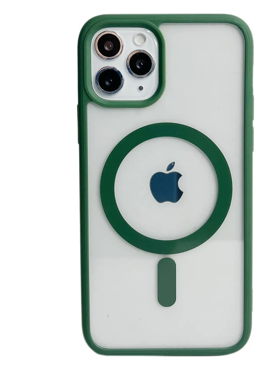 Силіконовий чохол Clear Case with MagSafe для iPhone 13 Pro Зелений No Brand - (257825335)