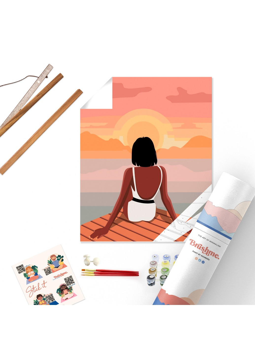 Картина по номерам Солнце на горизонте 40x50 см Brushme (257840969)