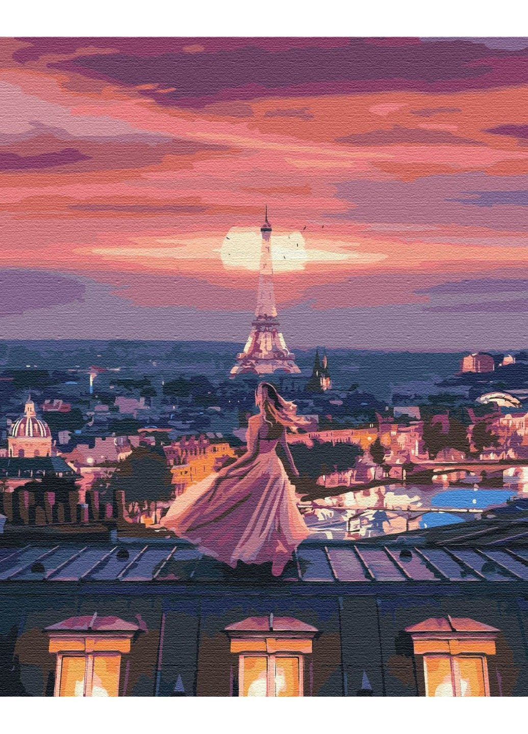 Картина за номерами Фантастичний вечір у Парижі 40x50 см Brushme (257841119)