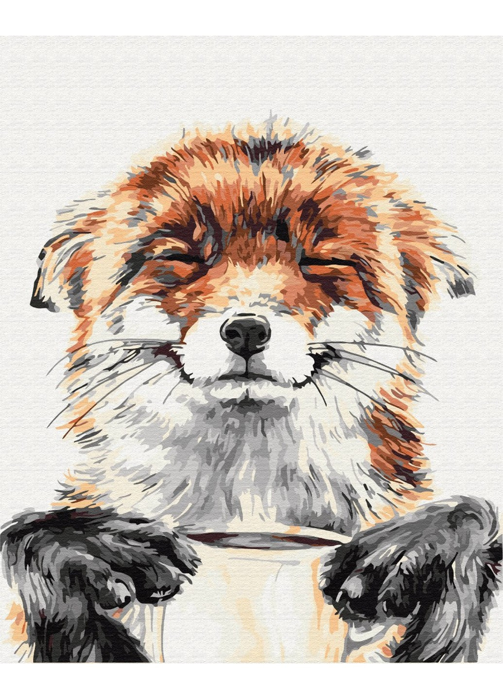 Картина за номерами Задоволена лисичка 40x50 см Brushme (257840883)