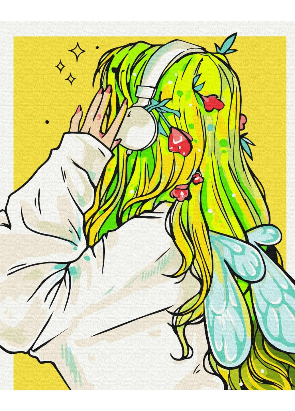 Картина за номерами Playlist феї @nila_art_art 40x50 см Brushme (257840898)