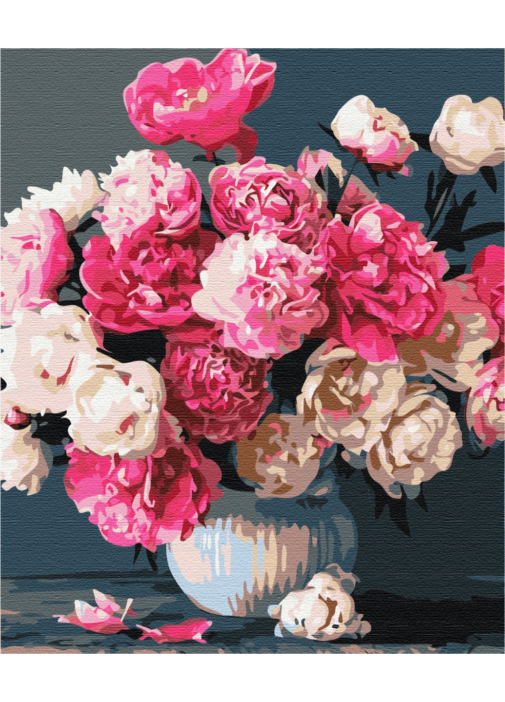Картина за номерами Букет рожевих радощів 40x50 см Brushme (257841110)