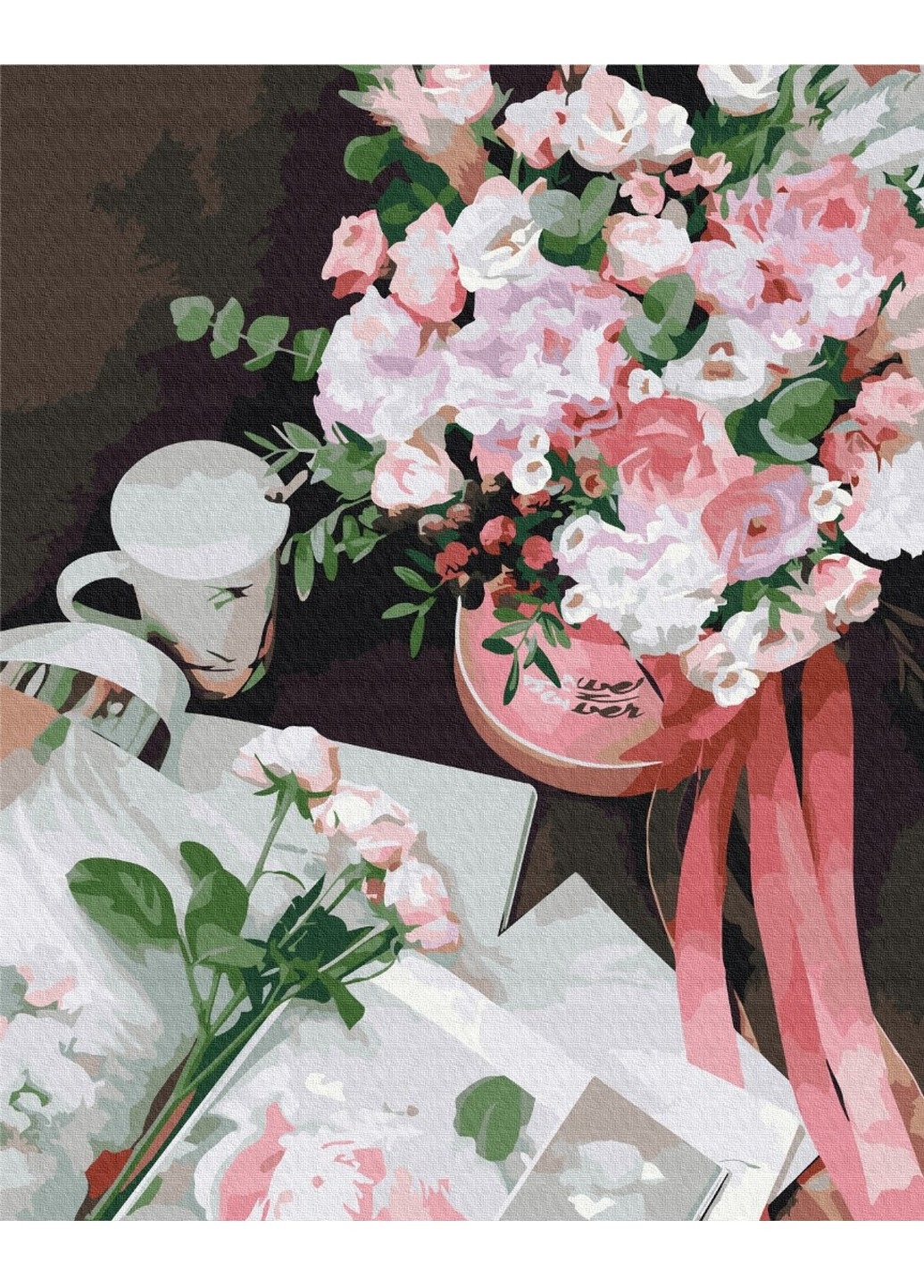 Картина по номерам Корзина цветов 40x50 см Brushme (257840865)