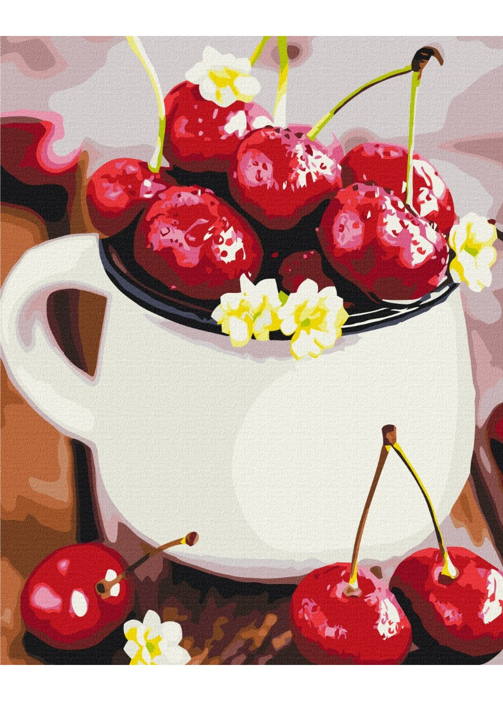 Картина за номерами Стигла черешня 40x50 см Brushme (257841167)