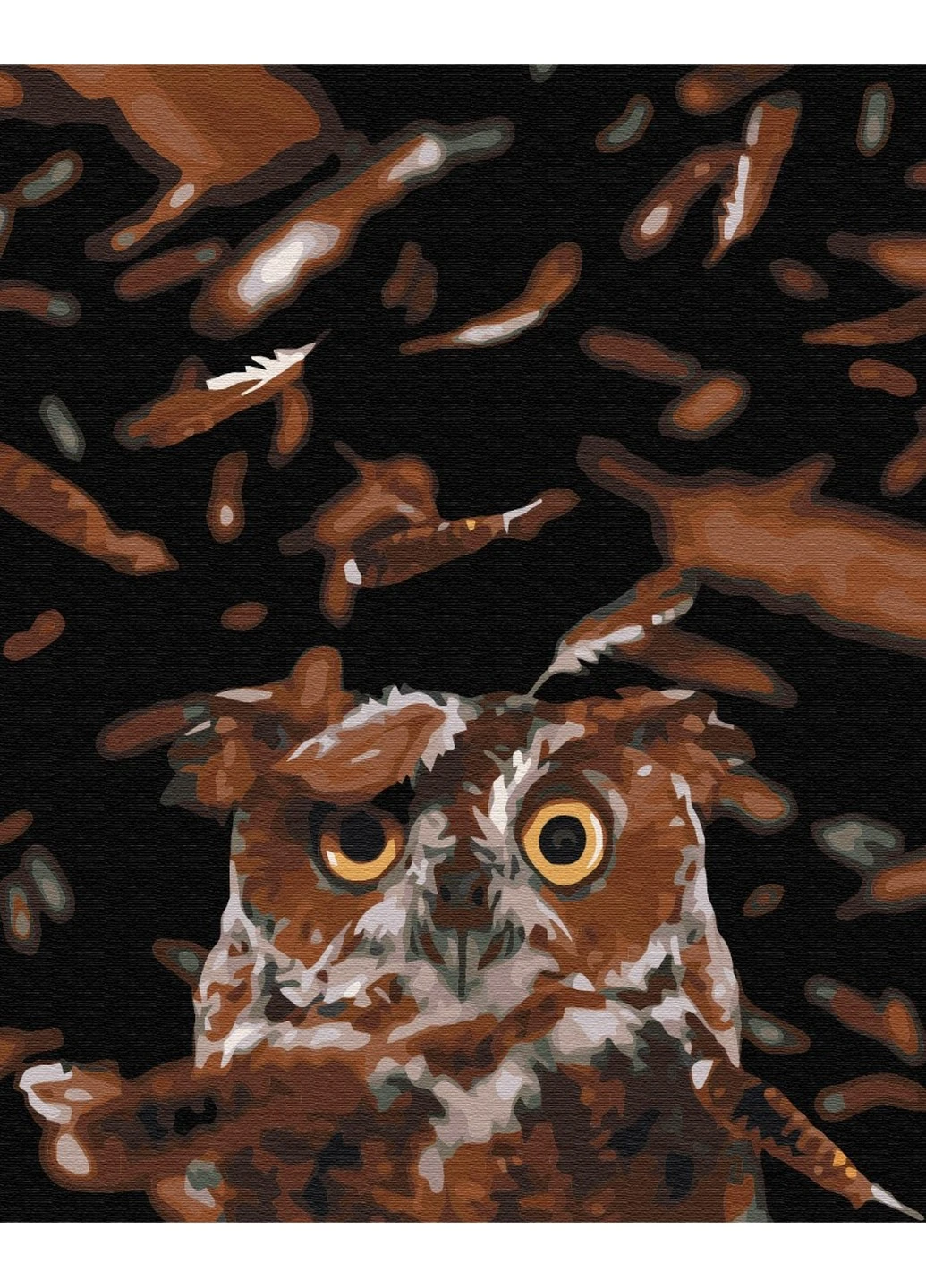 Картина за номерами Розумна сова 40x50 см Brushme (257840824)