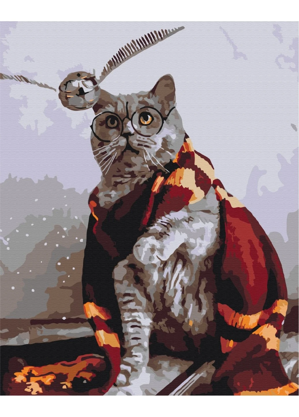 Картина по номерам Котик ловец снитча 40x50 см Brushme (257840711)