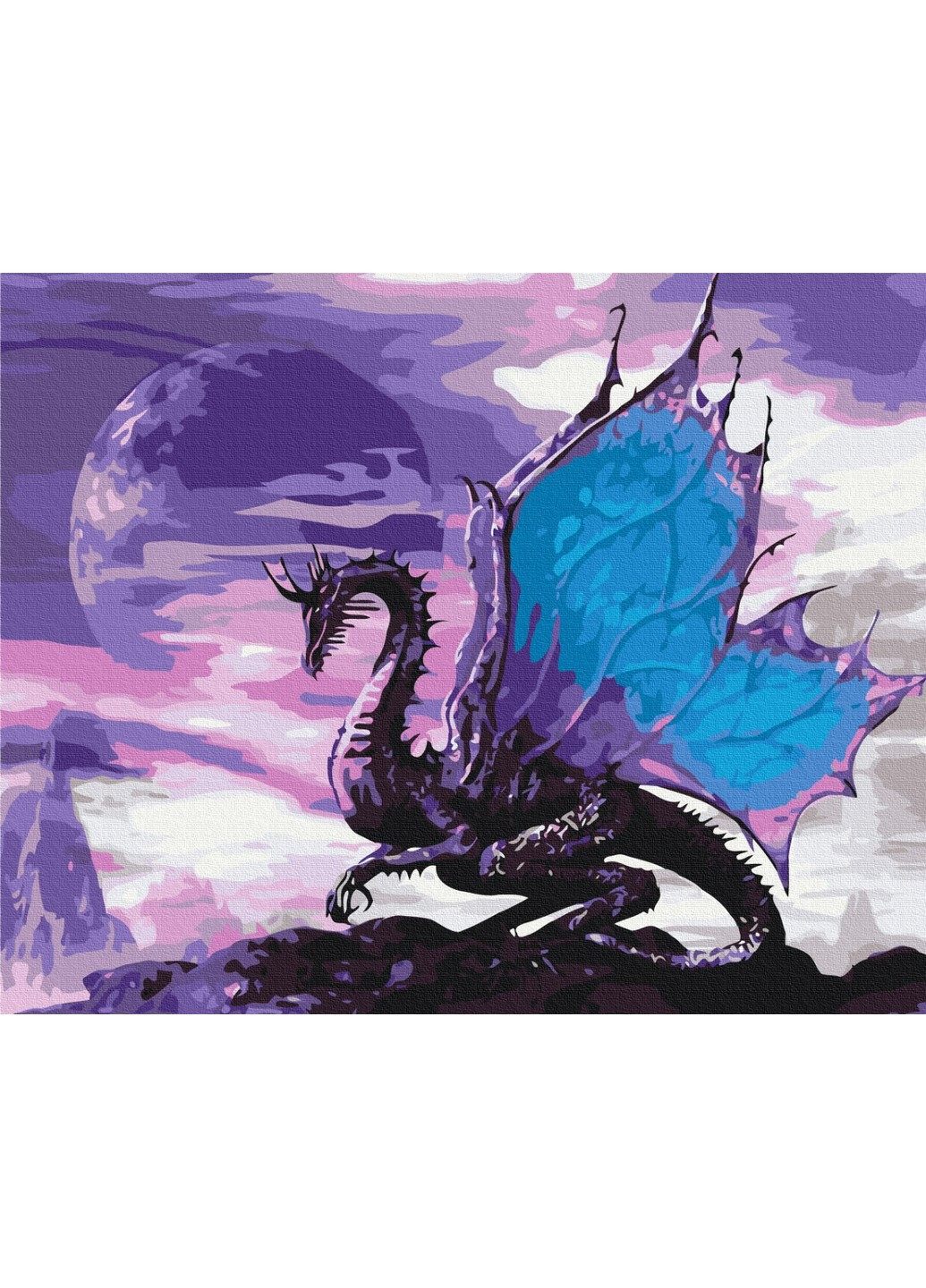 Картина по номерам Небесный дракон 40x50 см Brushme (257841118)