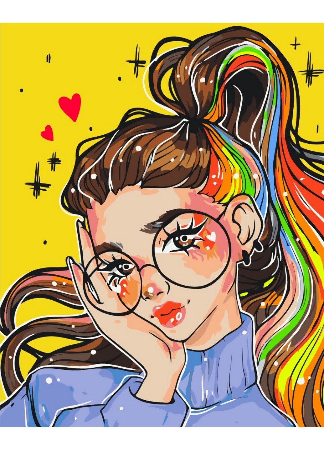 Картина за номерами Яскравий образ @nila_art_art 40x50 см Brushme (257840741)