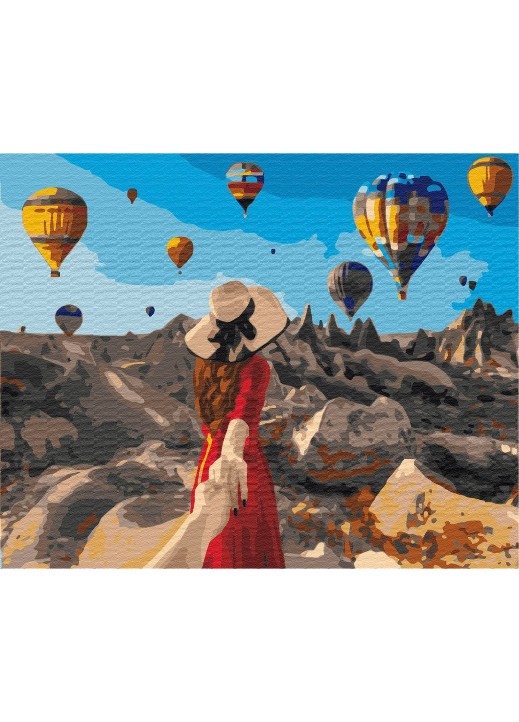 Картина за номерами Мандрівниця у Каппадокії 40x50 см Brushme (257841005)