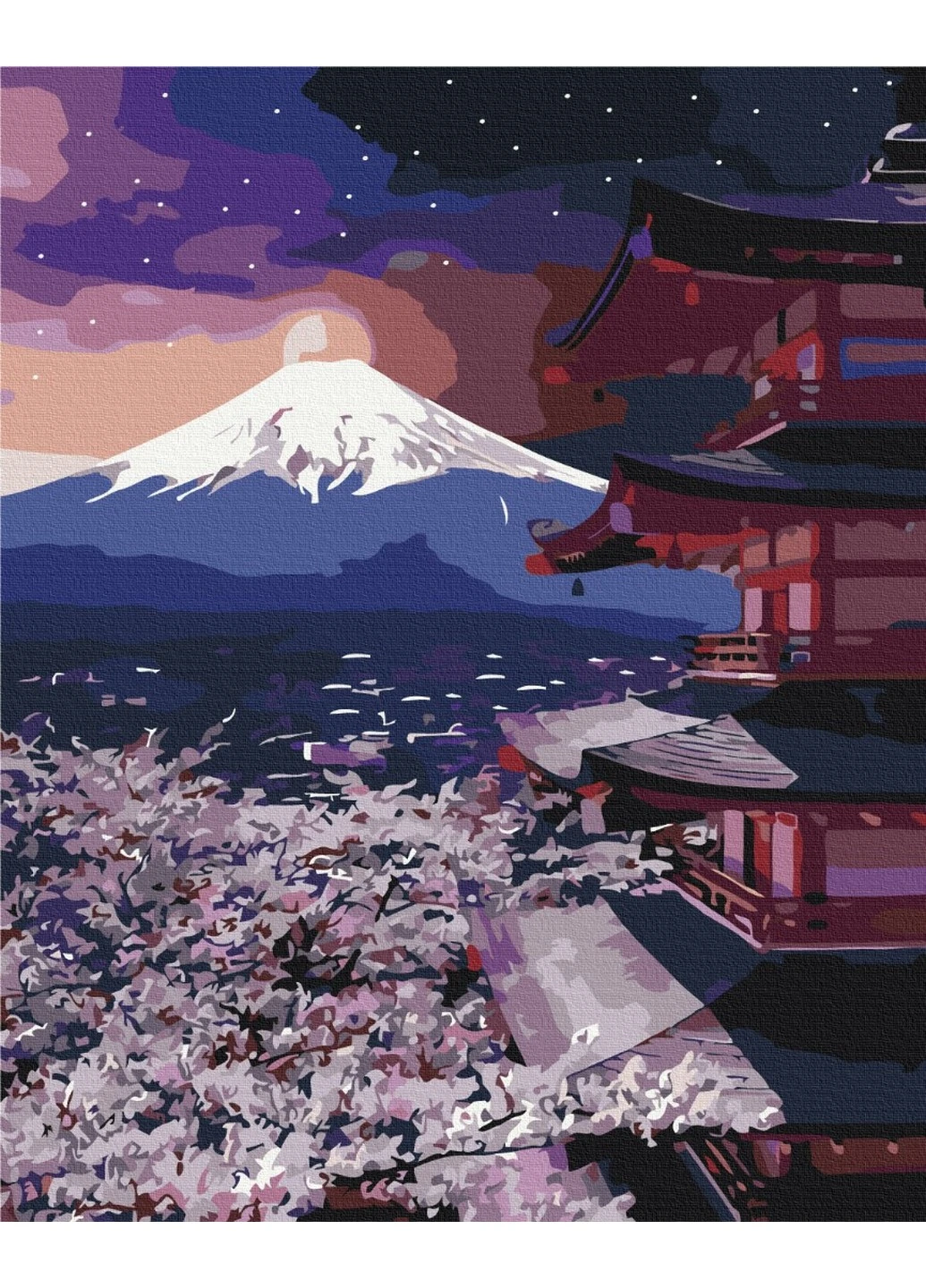 Картина за номерами Гора Фудзі 40x50 см Brushme (257841015)