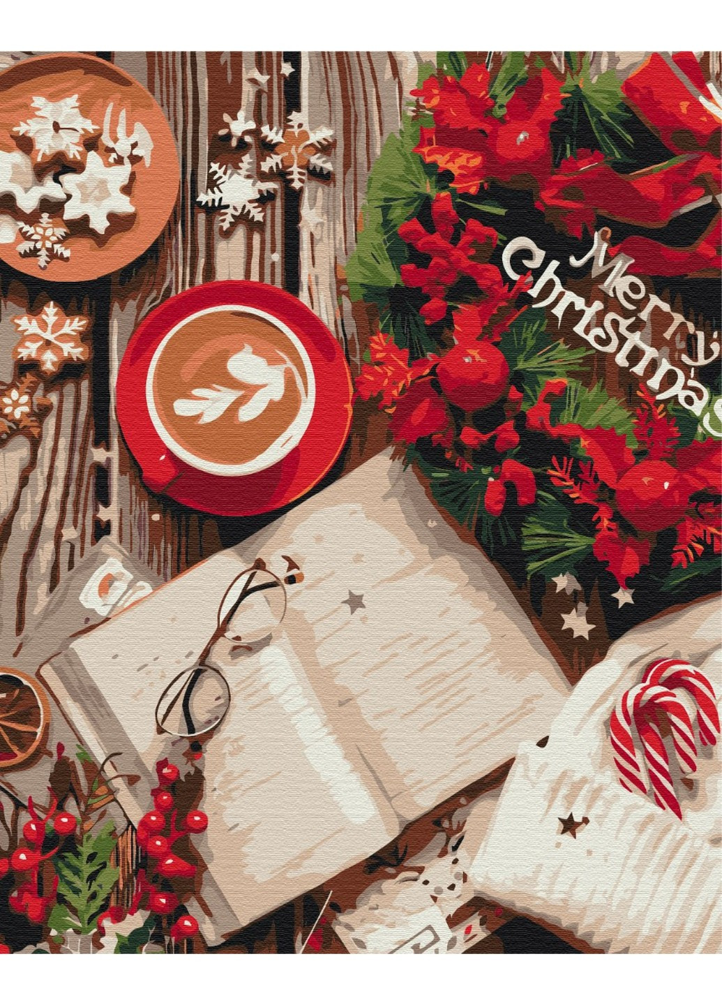 Картина по номерам Счастливого Рождества 40x50 см Brushme (257841190)