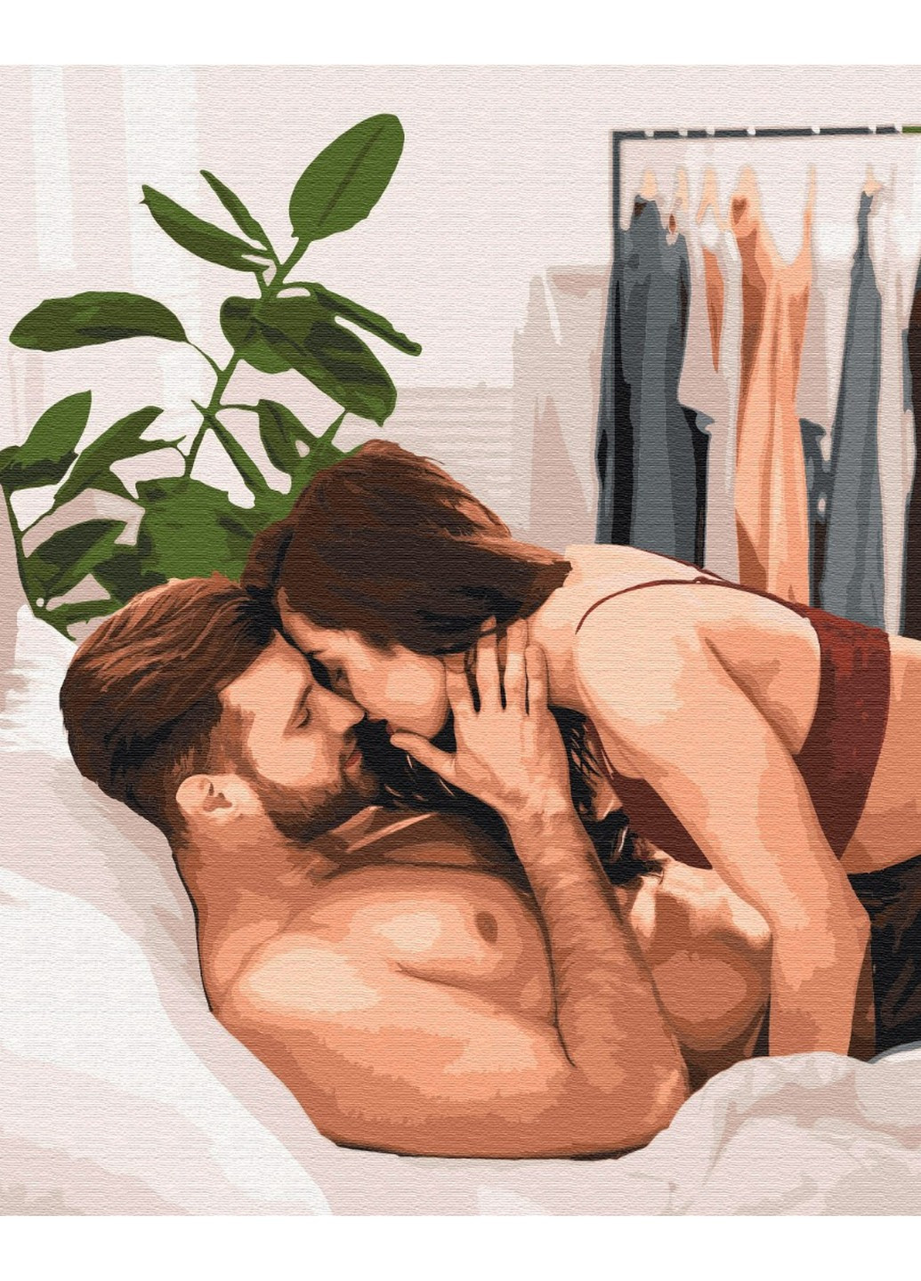 Картина по номерам Уютные объятия 40x50 см Brushme (257840704)