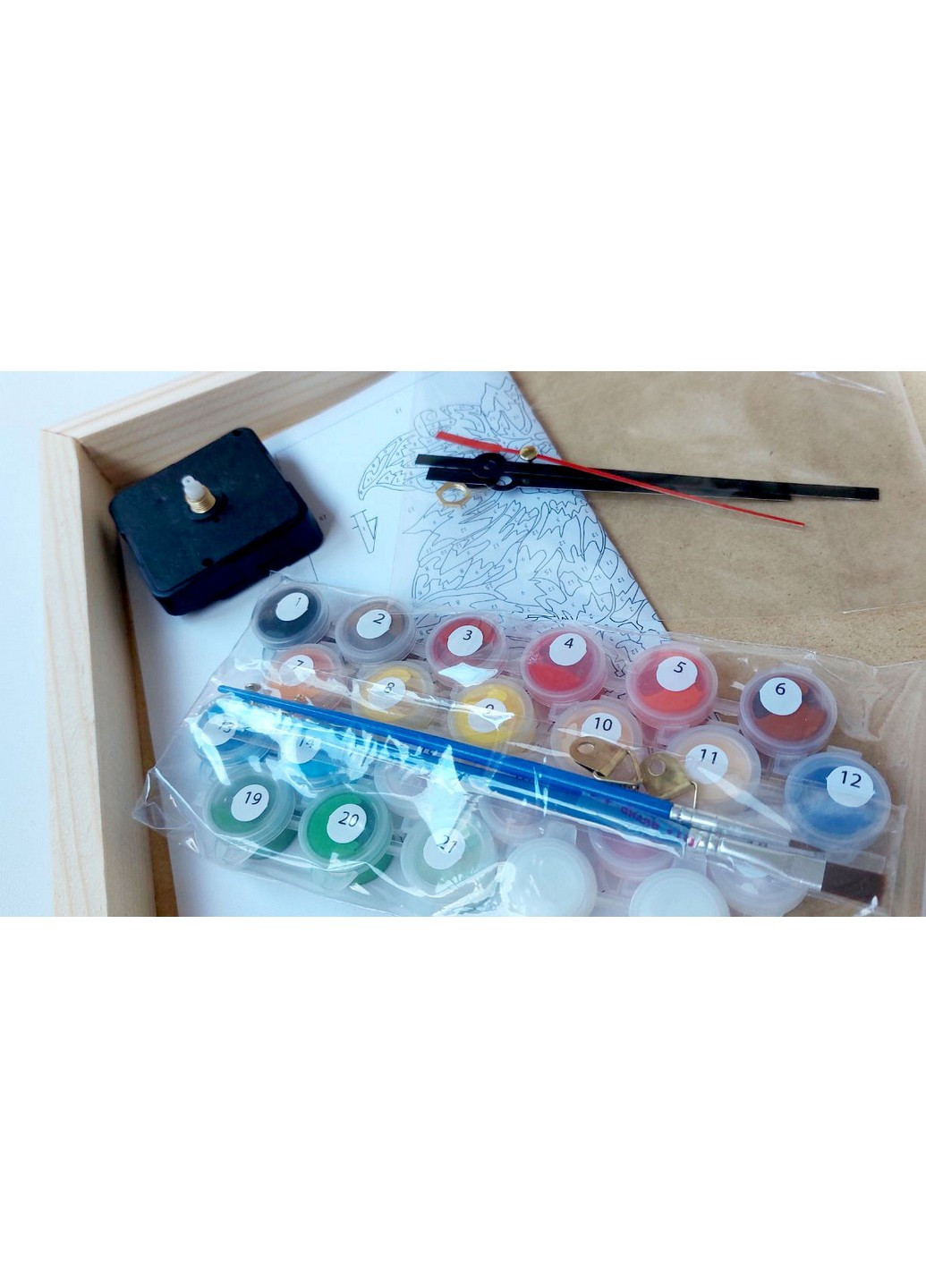 Годинник за номерами "Кошеня" 30х30 см ArtStory (257841217)