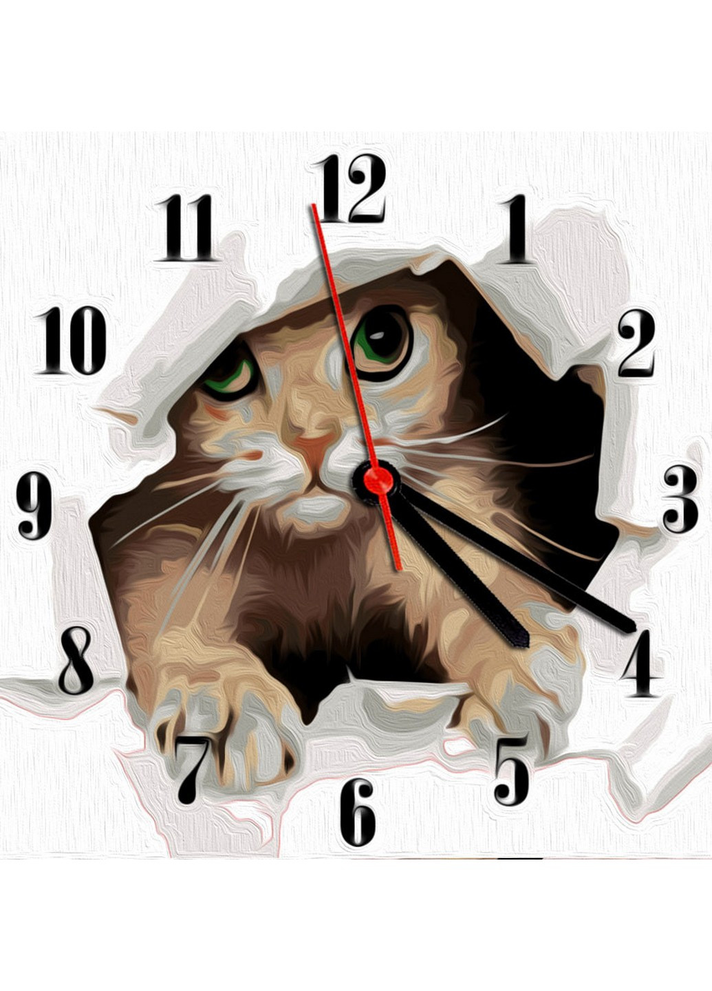 Годинник за номерами "Кошеня" 30х30 см ArtStory (257841217)