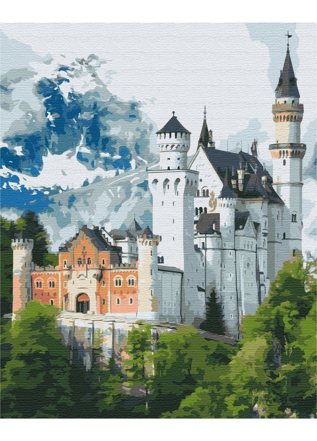 Картина по номерам Замок Нойшванштайн 40x50 см Brushme (257840935)
