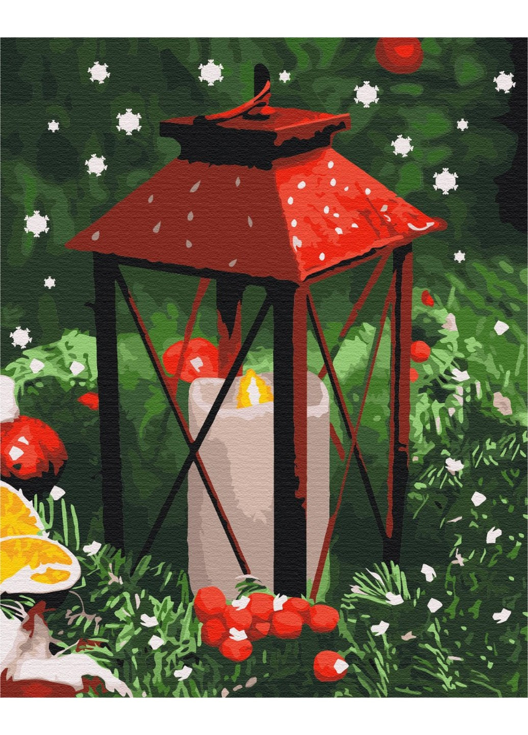 Картина по номерам Свет новогодней ночи 40x50 см Brushme (257841007)