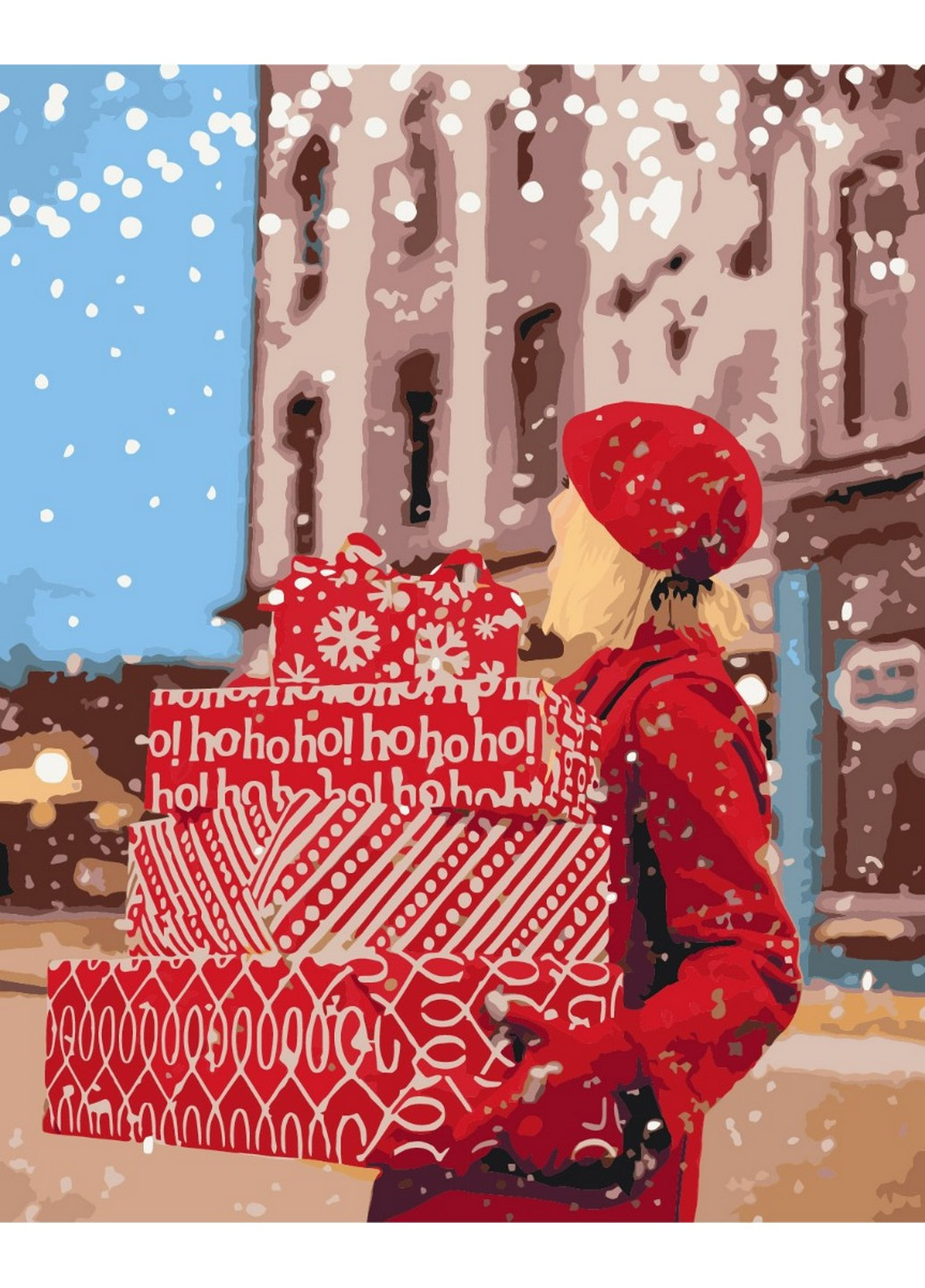 Картина за номерами Новорічний настрій 40x50 см Brushme (257840980)