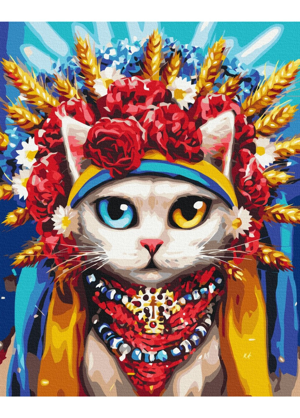 Картина за номерами Кішка україночка ©Маріанна Пащук 40x50 см Brushme (257840931)