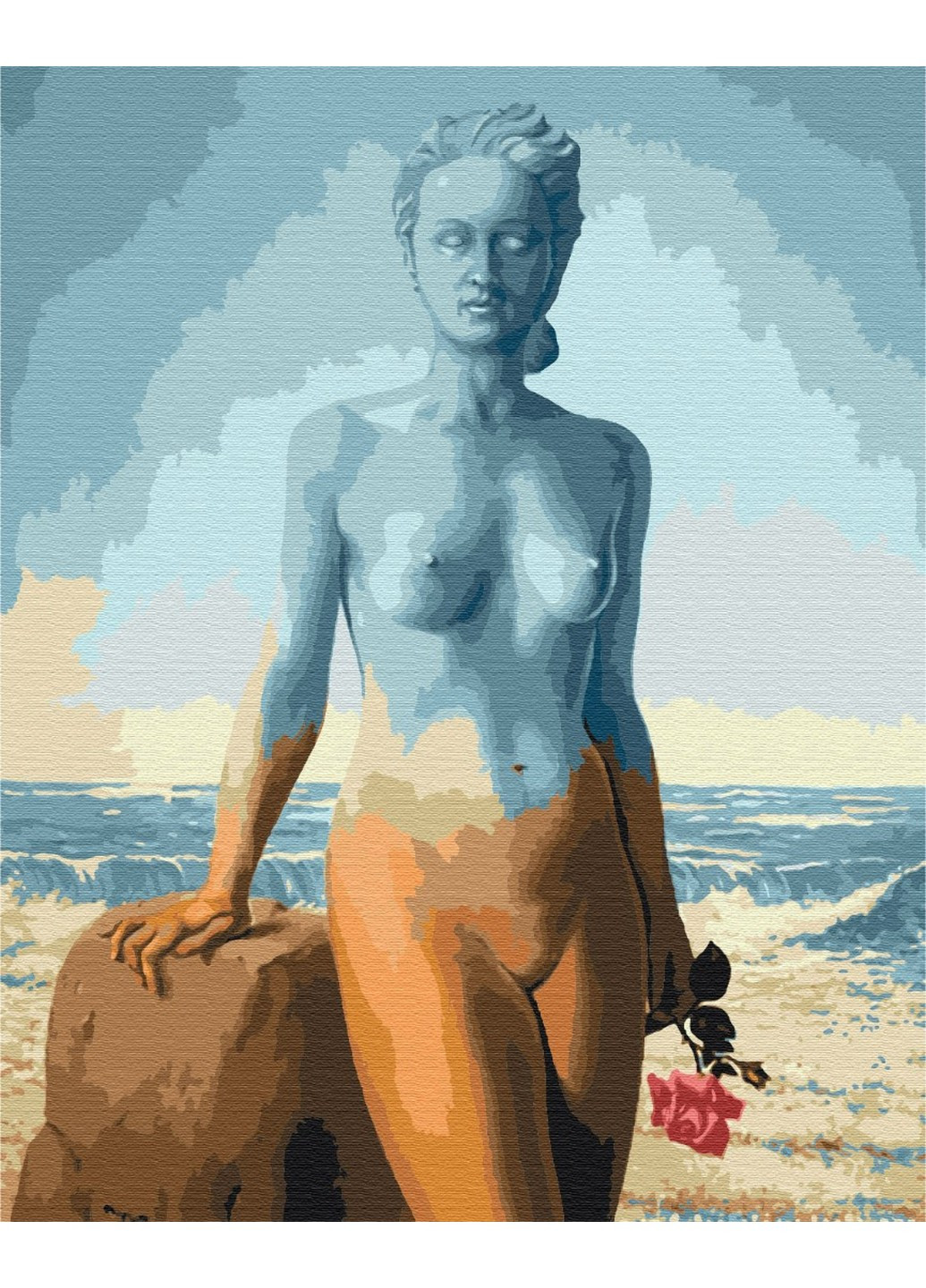 Картина по номерам Красивый корабль. Рене Магритт 40x50 см Brushme (257840871)