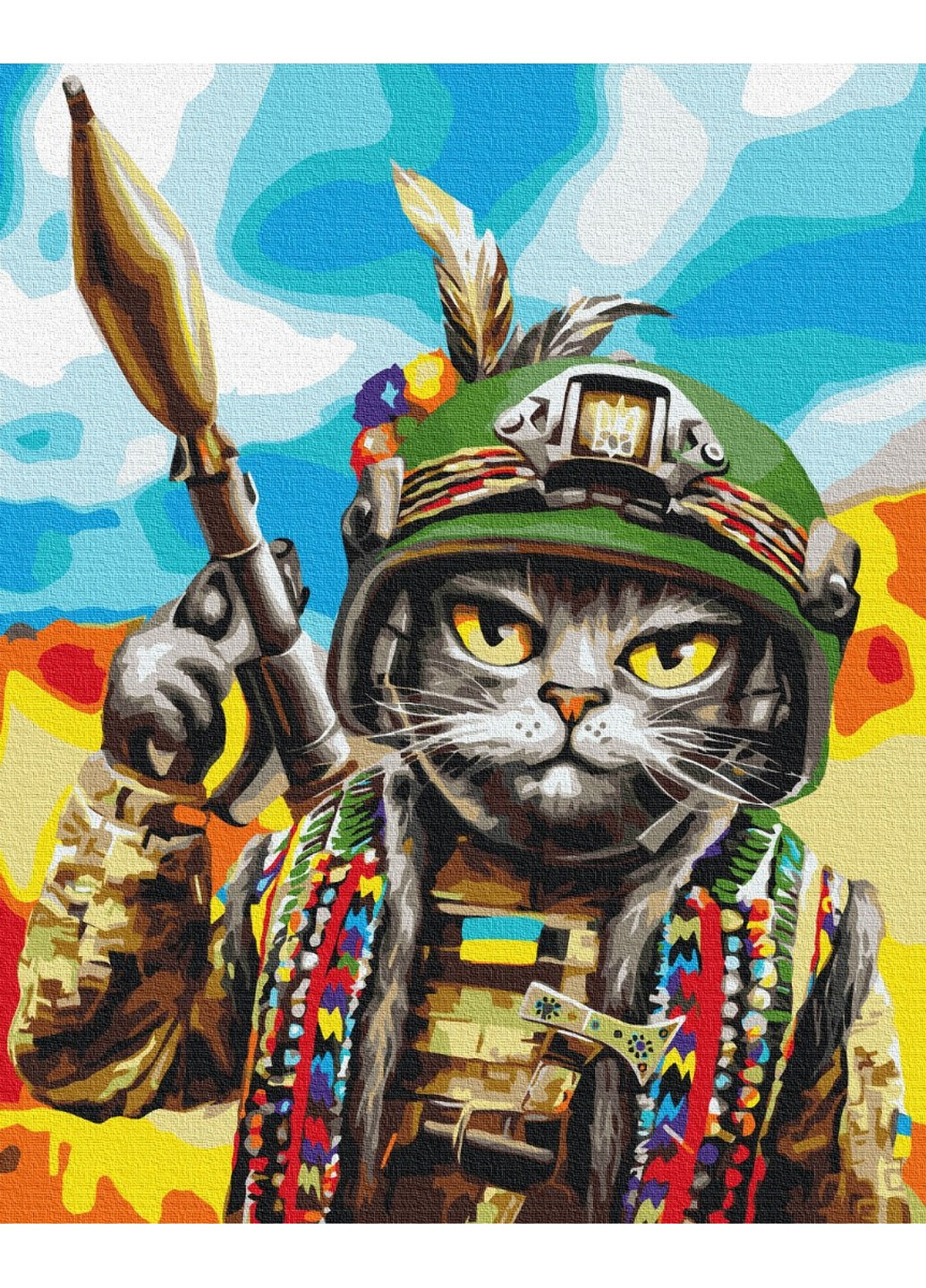 Картина за номерами Кіт Гуцул ©Маріанна Пащук 40x50 см Brushme (257840956)