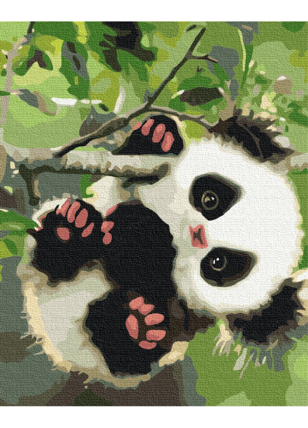 Картина за номерами Грайлива панда 40x50 см Brushme (257840944)