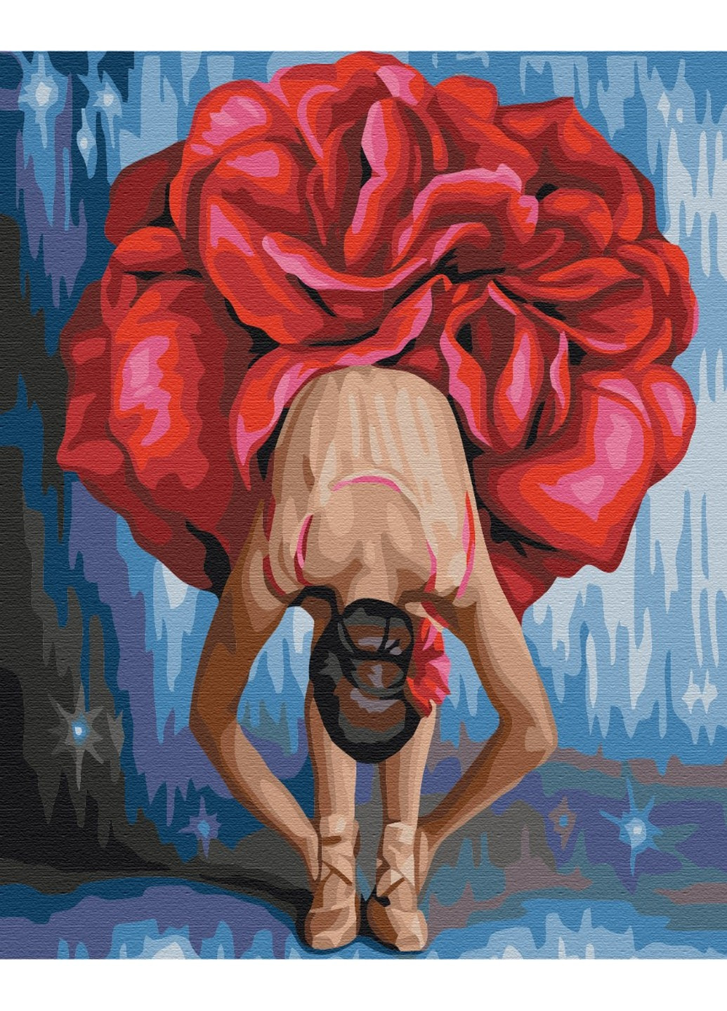 Картина за номерами Квіткова балерина 40x50 см Brushme (257841127)