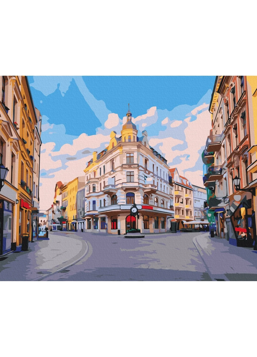 Картина по номерам Улочками города Торунь 40x50 см Brushme (257840736)