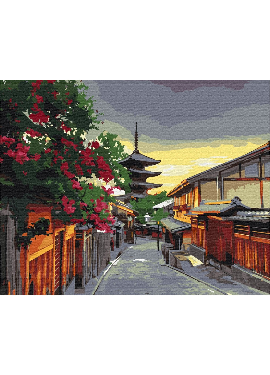 Картина за номерами Вечір Кіото 40x50 см Brushme (257840941)