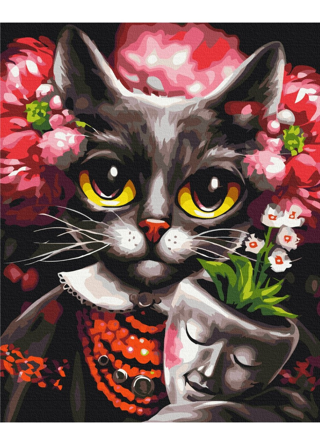 Картина за номерами Кішка Дзен ©Маріанна Пащук 40x50 см Brushme (257840834)