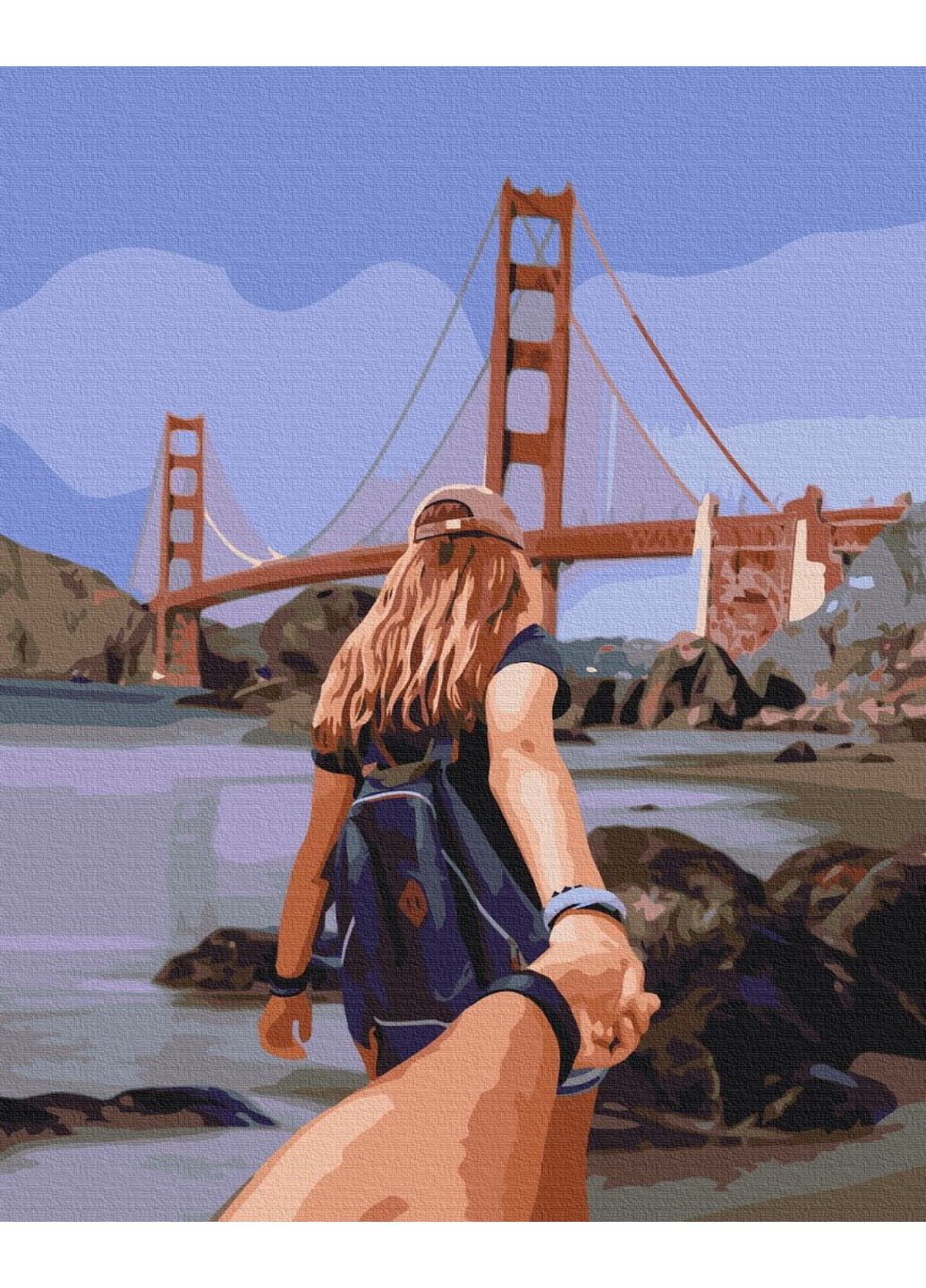 Картина за номерами Іди за мною Сан-Франциско 40x50 см Brushme (257840966)