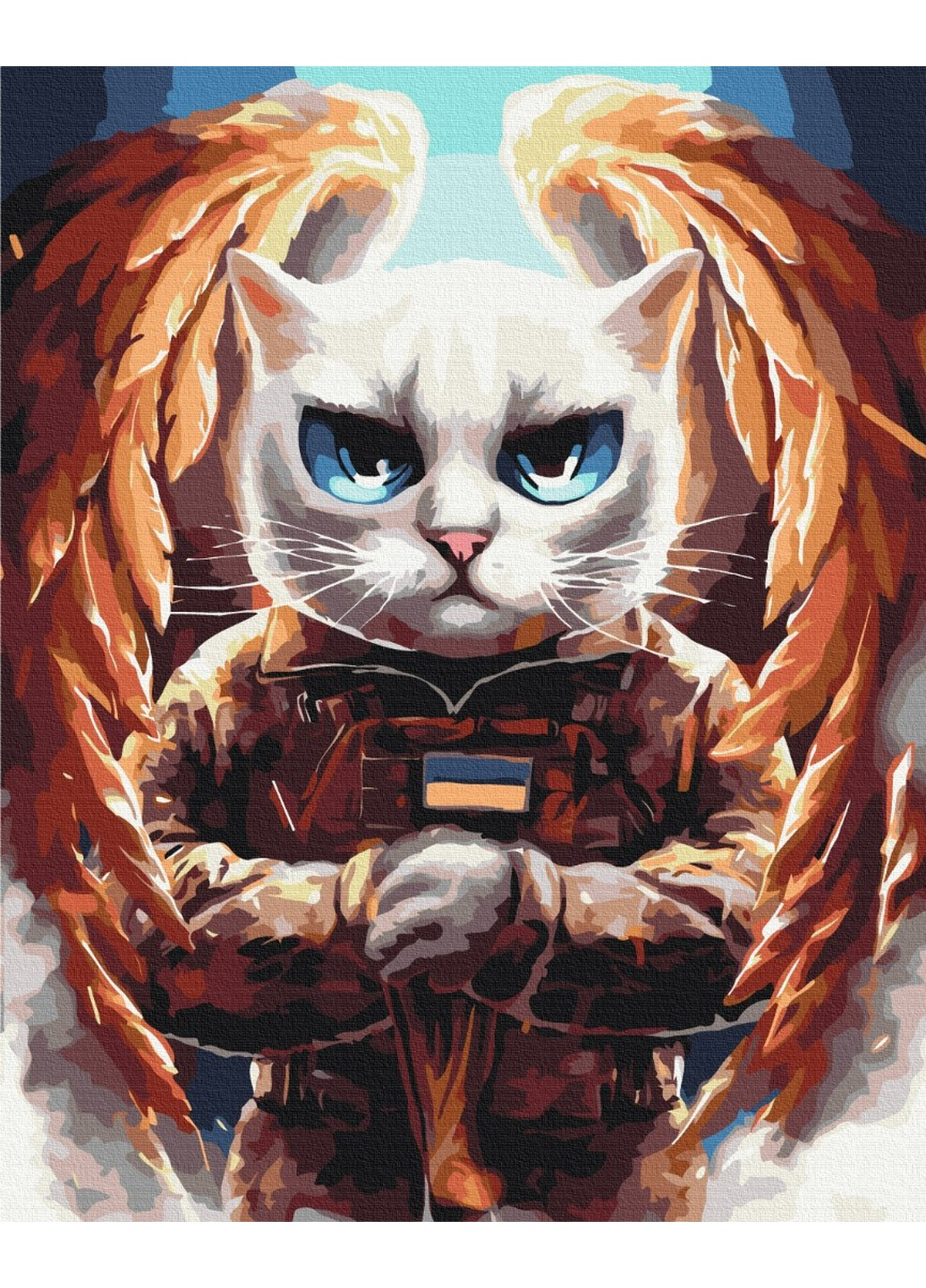 Картина по номерам Котик Ангел ©Марианна Пащук 40x50 см Brushme (257840993)