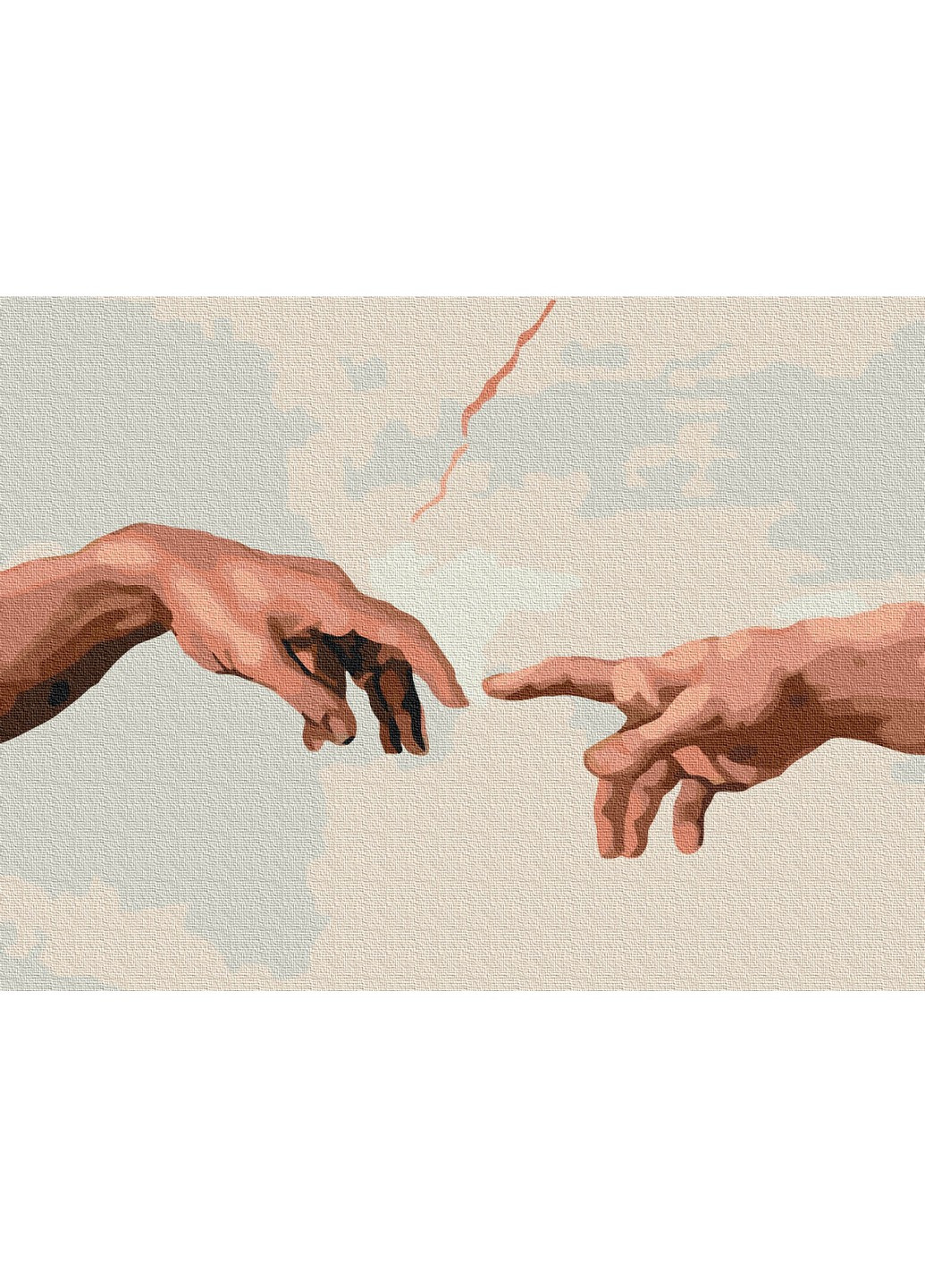 Картина по номерам Создание Адама 30x40 см Brushme (257840776)