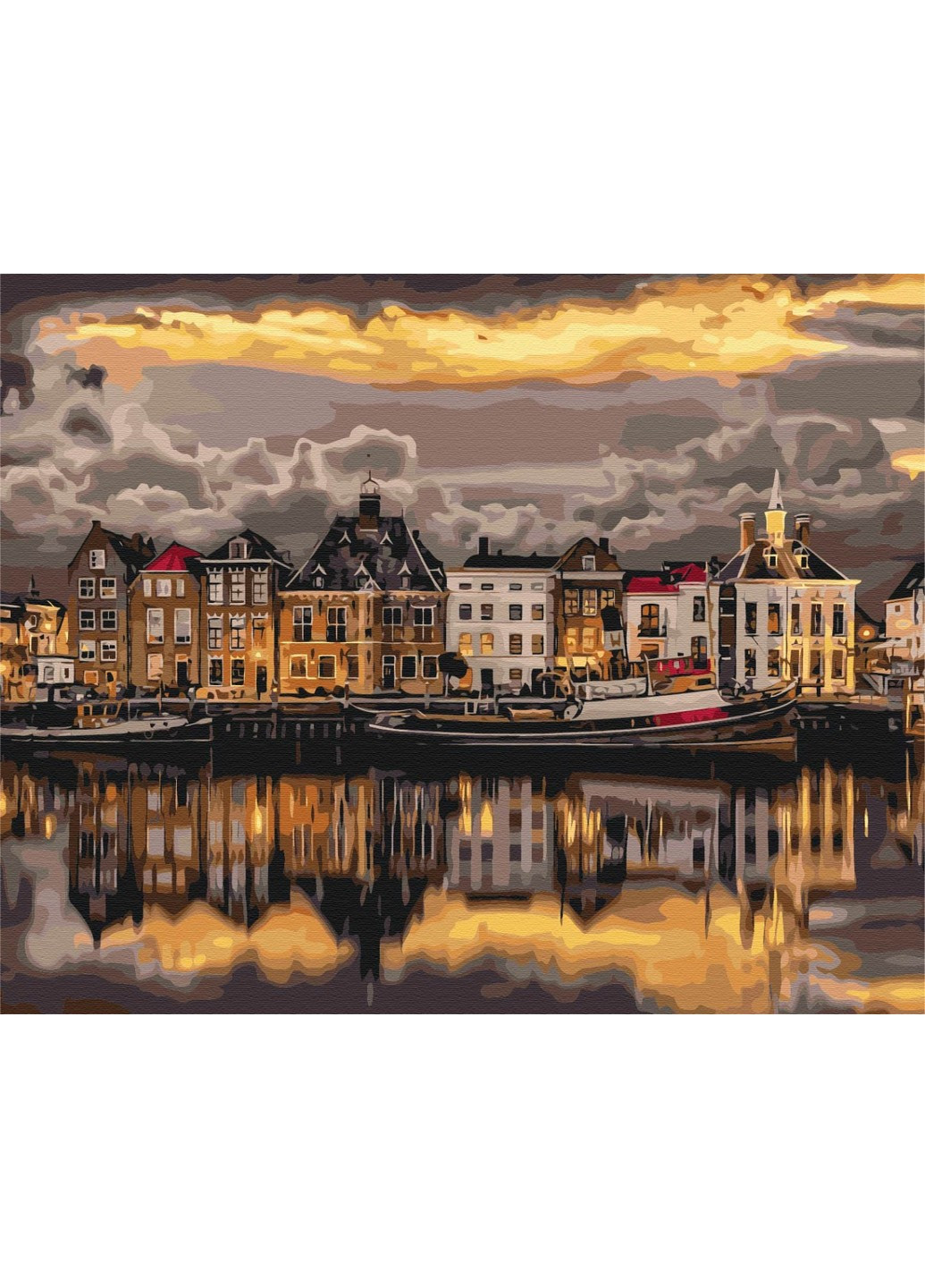 Картина за номерами Вечір у Стокгольмі 40x50 см Brushme (257841047)